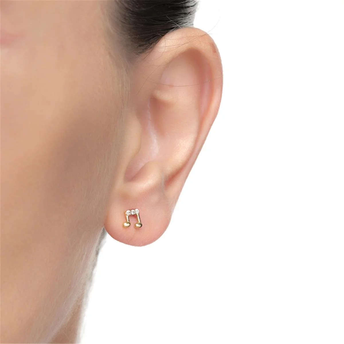 Piercing Lafruth Oro De Ley De 10 Quilates - Lafruth AMARILLO - Image 3