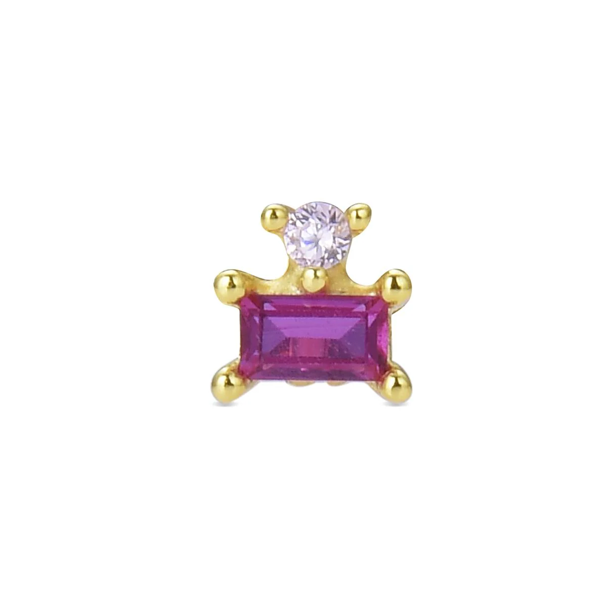 Piercing Lejim Plata De Ley 925 - Lejim MULTICOLOR