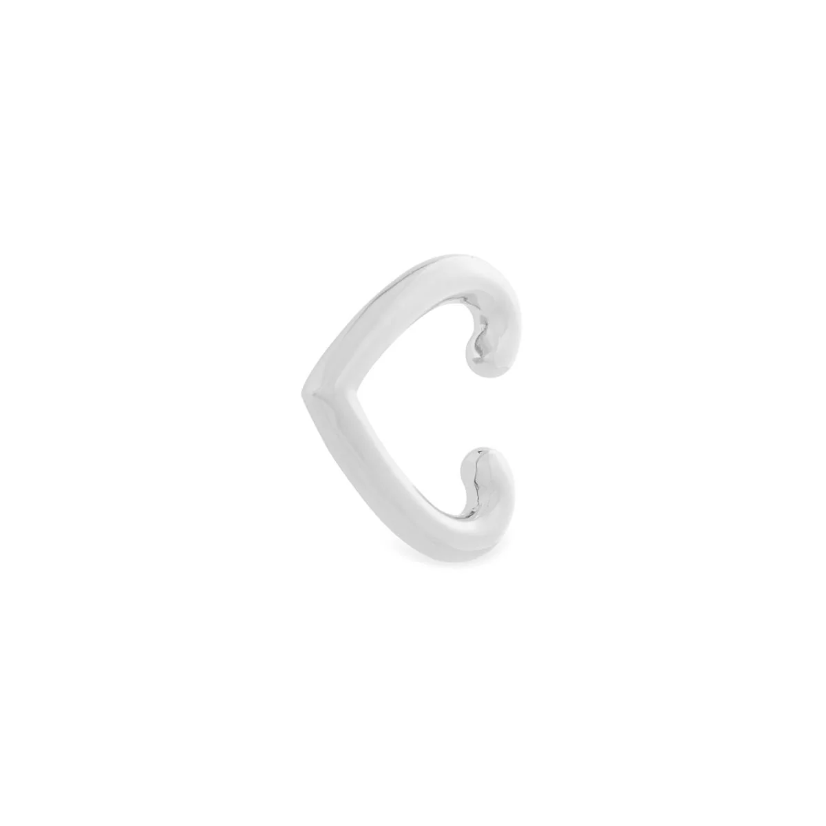 Earcuff Nerthla Plata De Ley 925 - Nerthla BLANCO