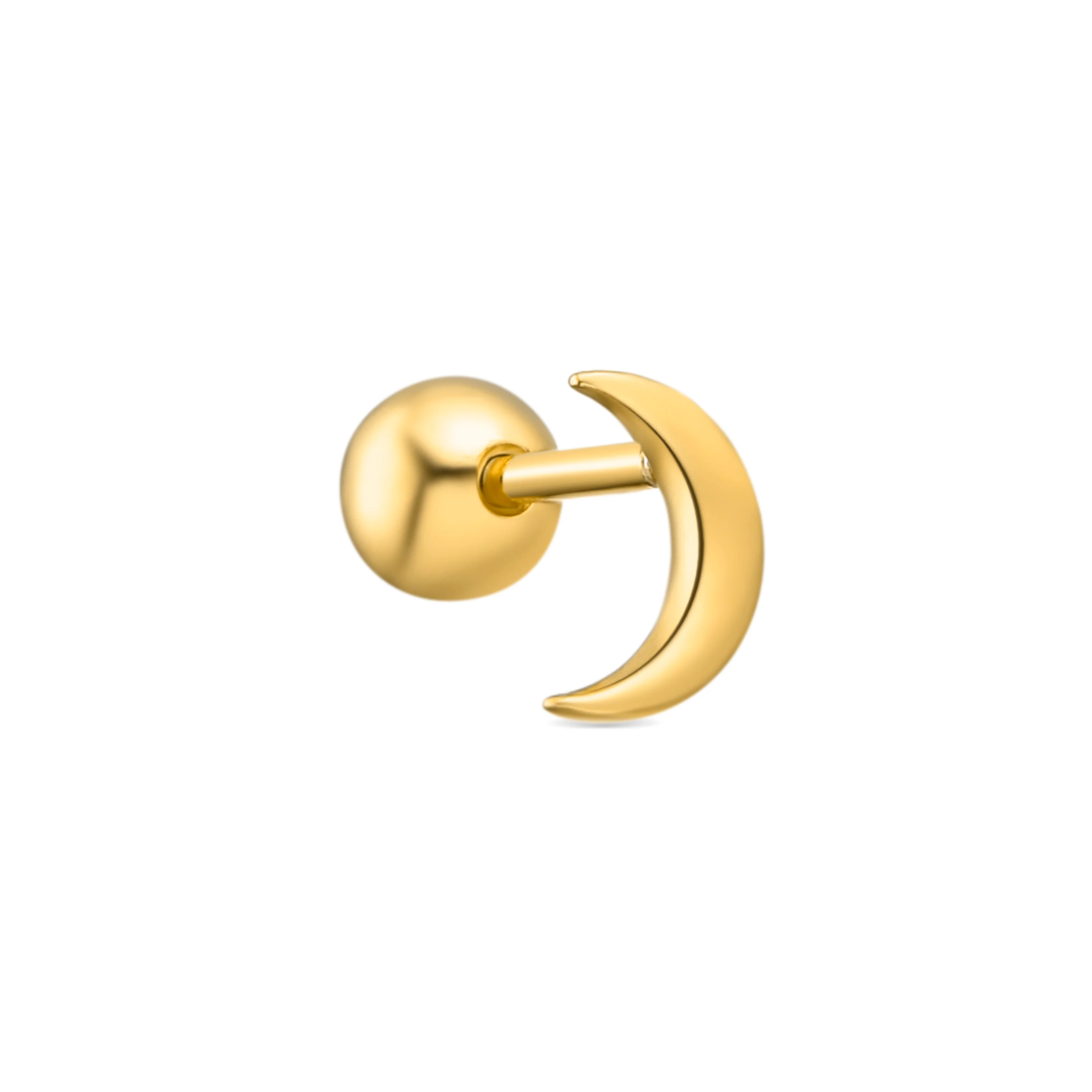 Piercing de Plata de Ley 925 Acabado Oro 18K - Okmi