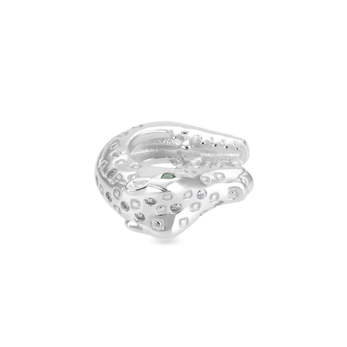 Earcuff Rihet Plata De Ley 925 - Rihet VERDE - Image 2
