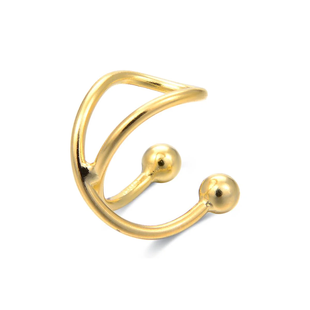 Earcuff Valmar Plata De Ley 925 - Valmar AMARILLO