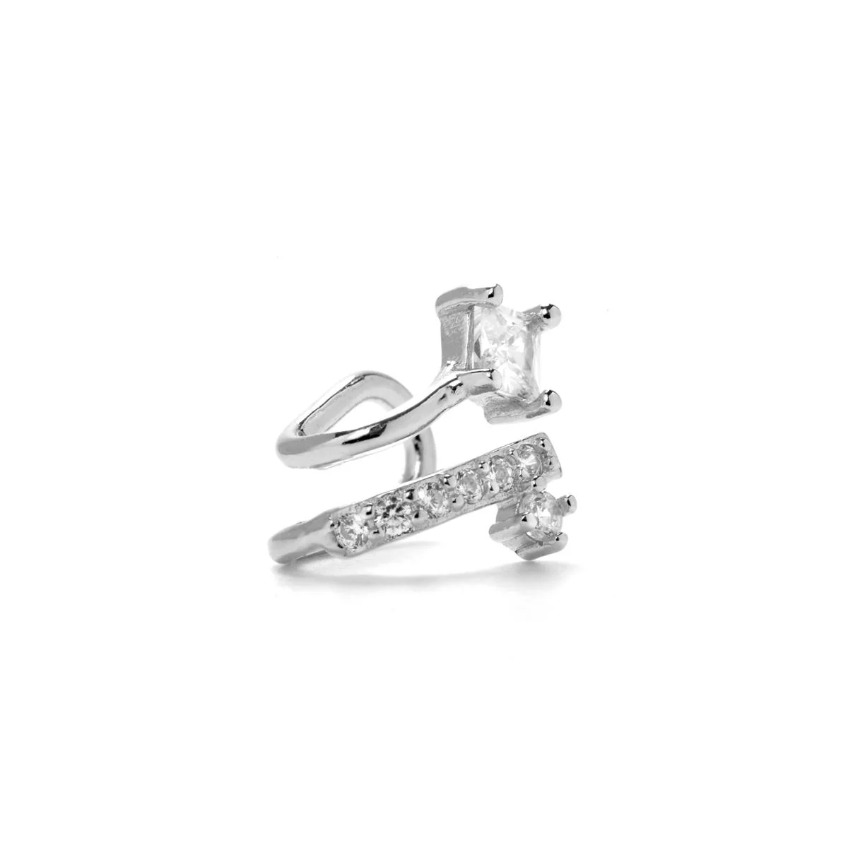 Earcuff Zari Plata De Ley 925 - Zari BLANCO - Image 2