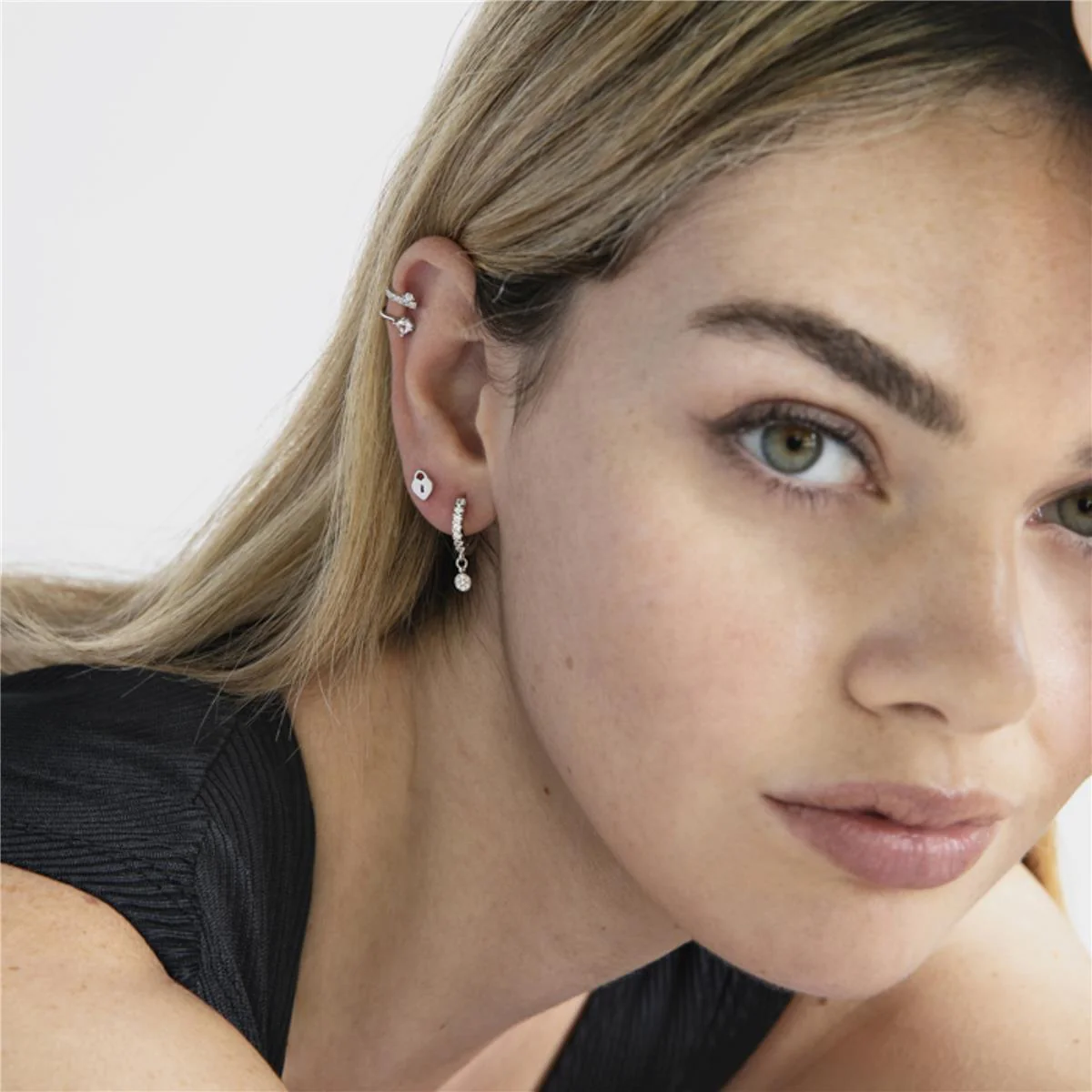 Earcuff Zari Plata De Ley 925 - Zari BLANCO - Image 3