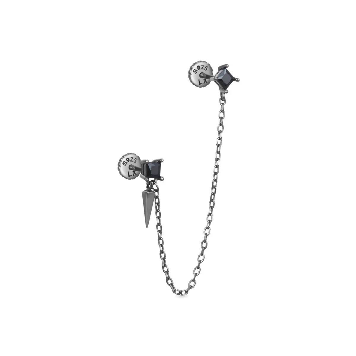 Piercing Zatsai Plata De Ley 925 - Zatsai NEGRO