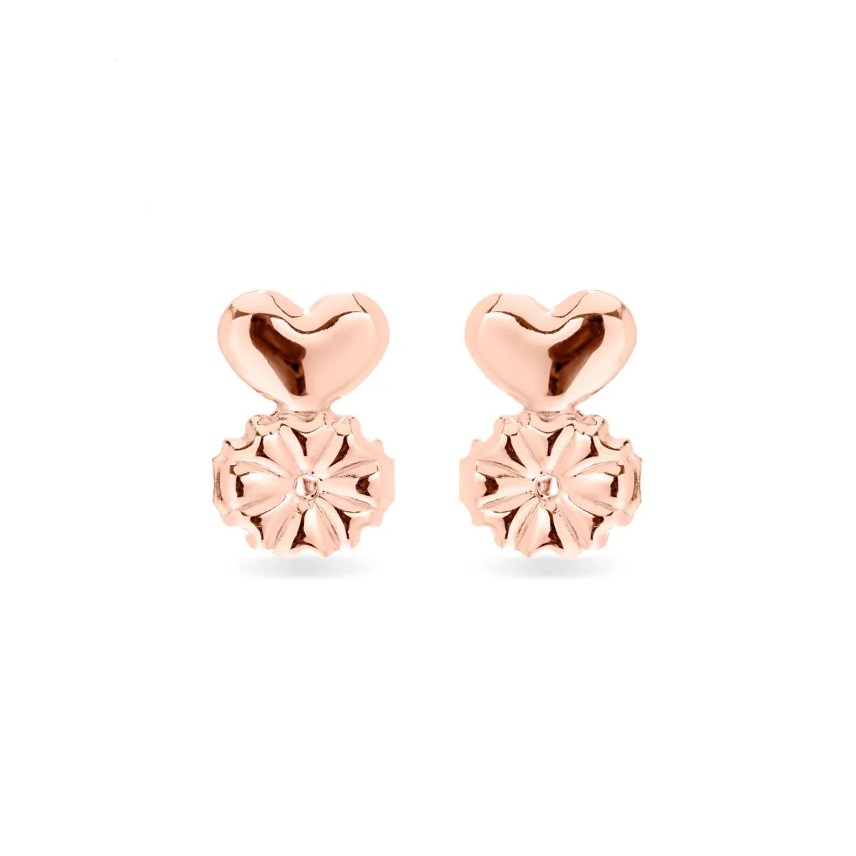 Presión Corazón Plata de Ley 925 - Corazón ROSA