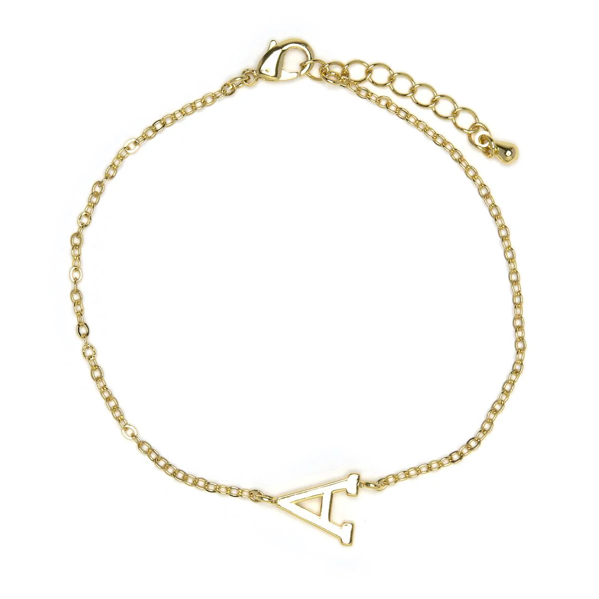 Pulsera Alphabet acabado oro 18k - A AMARILLO - Image 2
