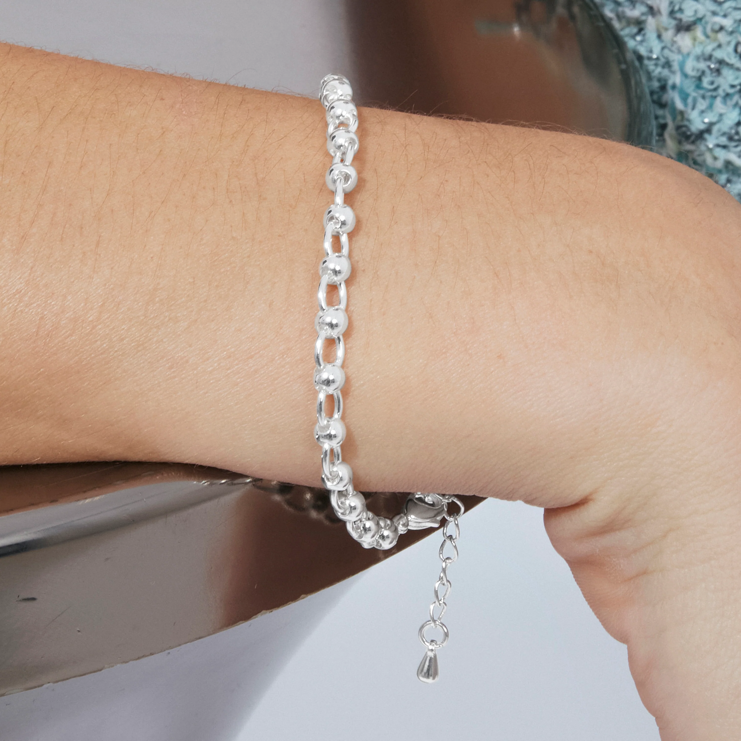 Pulsera acabado en rodio - Adthi - Image 7