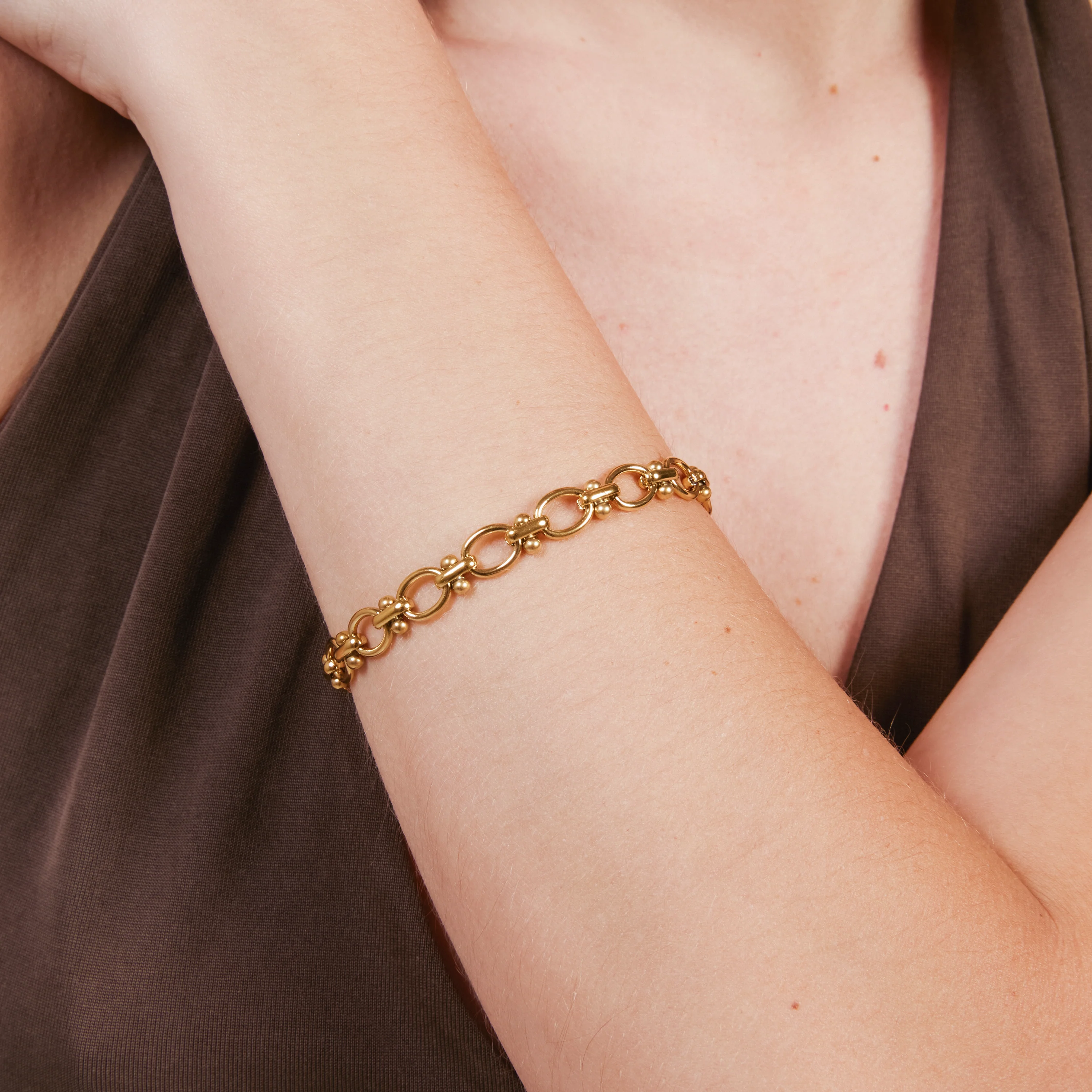 Pulsera acabado en oro amarillo de 18k - Balil - Image 6