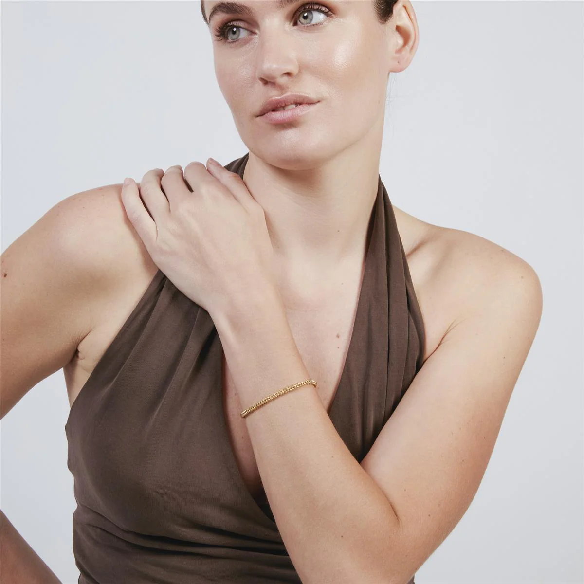 Pulsera acabado en oro amarillo de 18k - Dahdan - Image 4