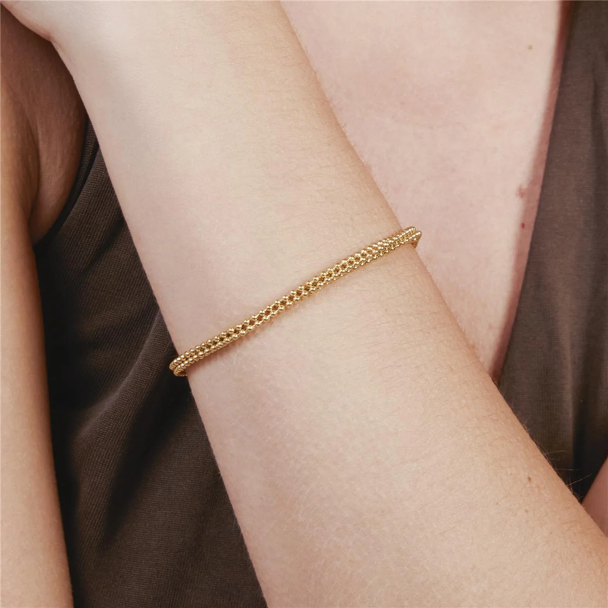 Pulsera acabado en oro amarillo de 18k - Dahdan - Image 6