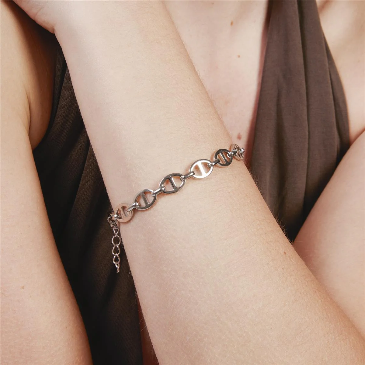 Pulsera acabado en rodio - Kisa - Image 6