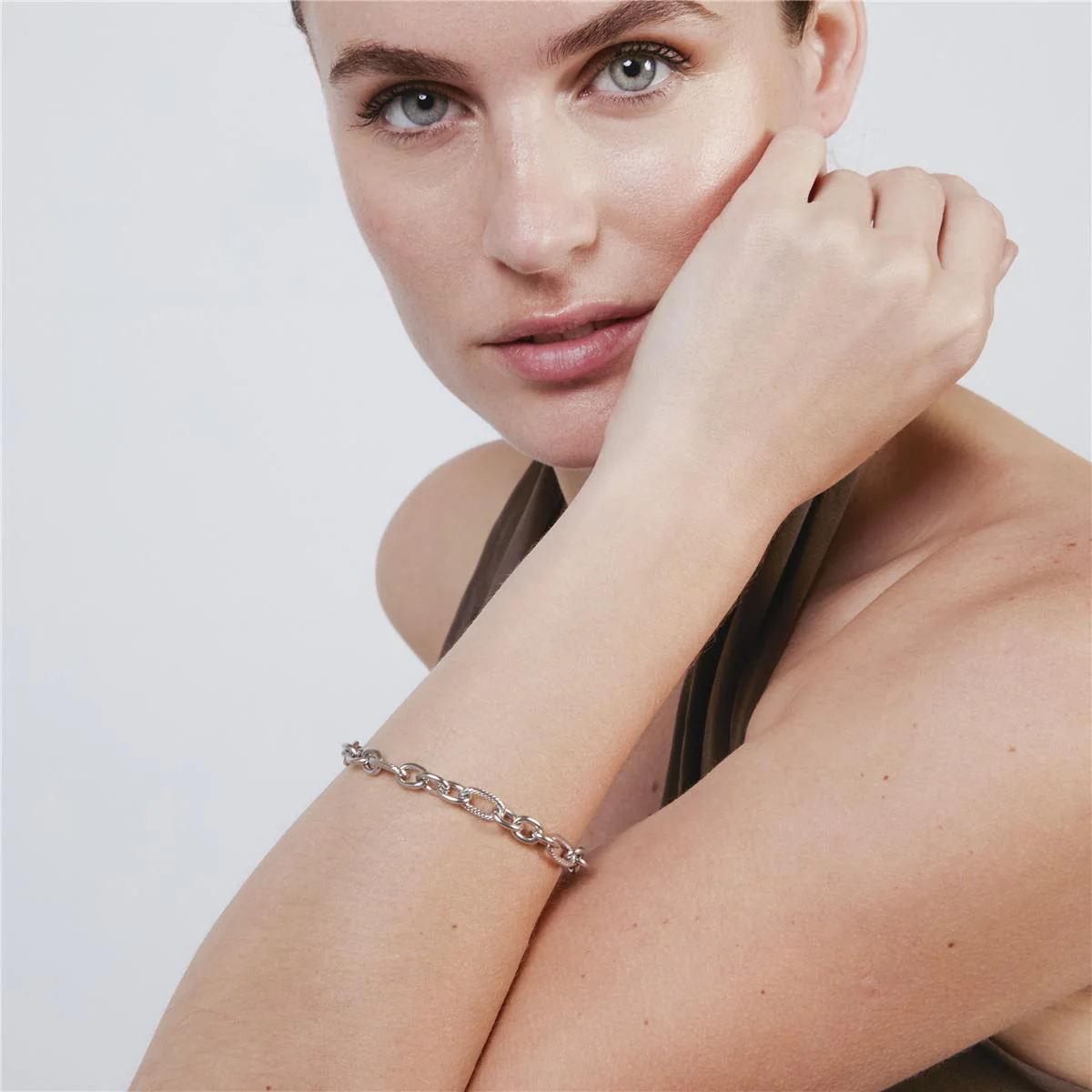 Pulsera acabado en rodio - Litted - Image 2