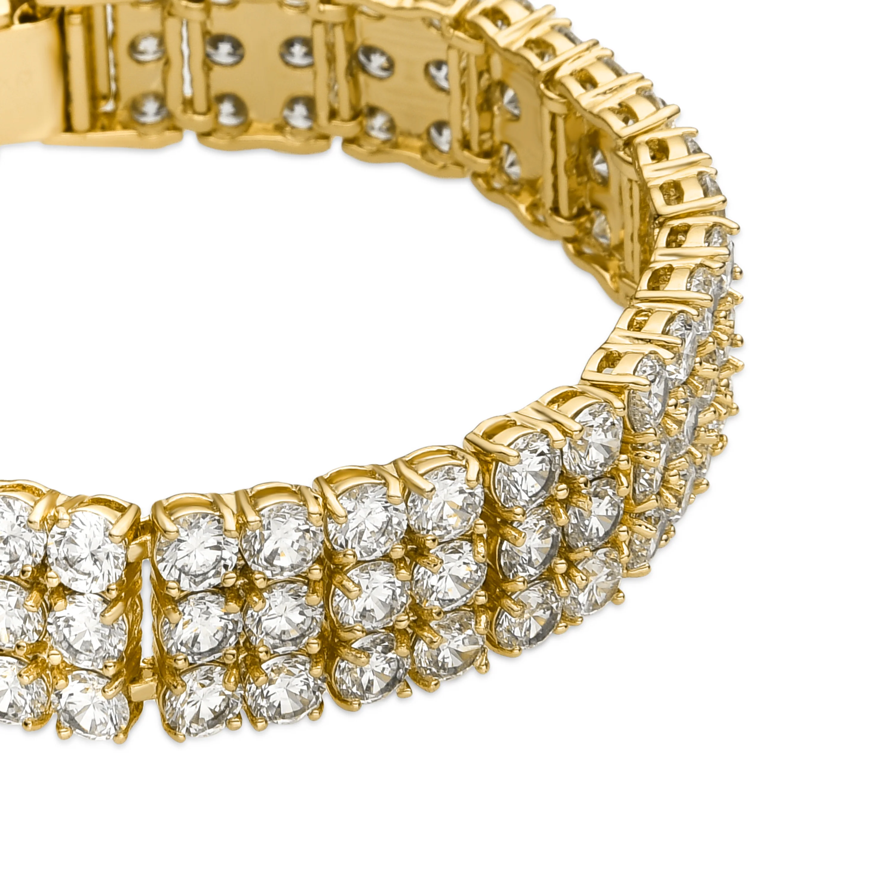 Pulsera con Circonita Brillante acabado oro 18k - Adel - Image 2