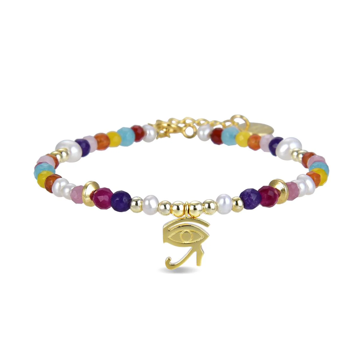 Pulsera Aisha Plata De Ley 925 - Aisha MULTICOLOR