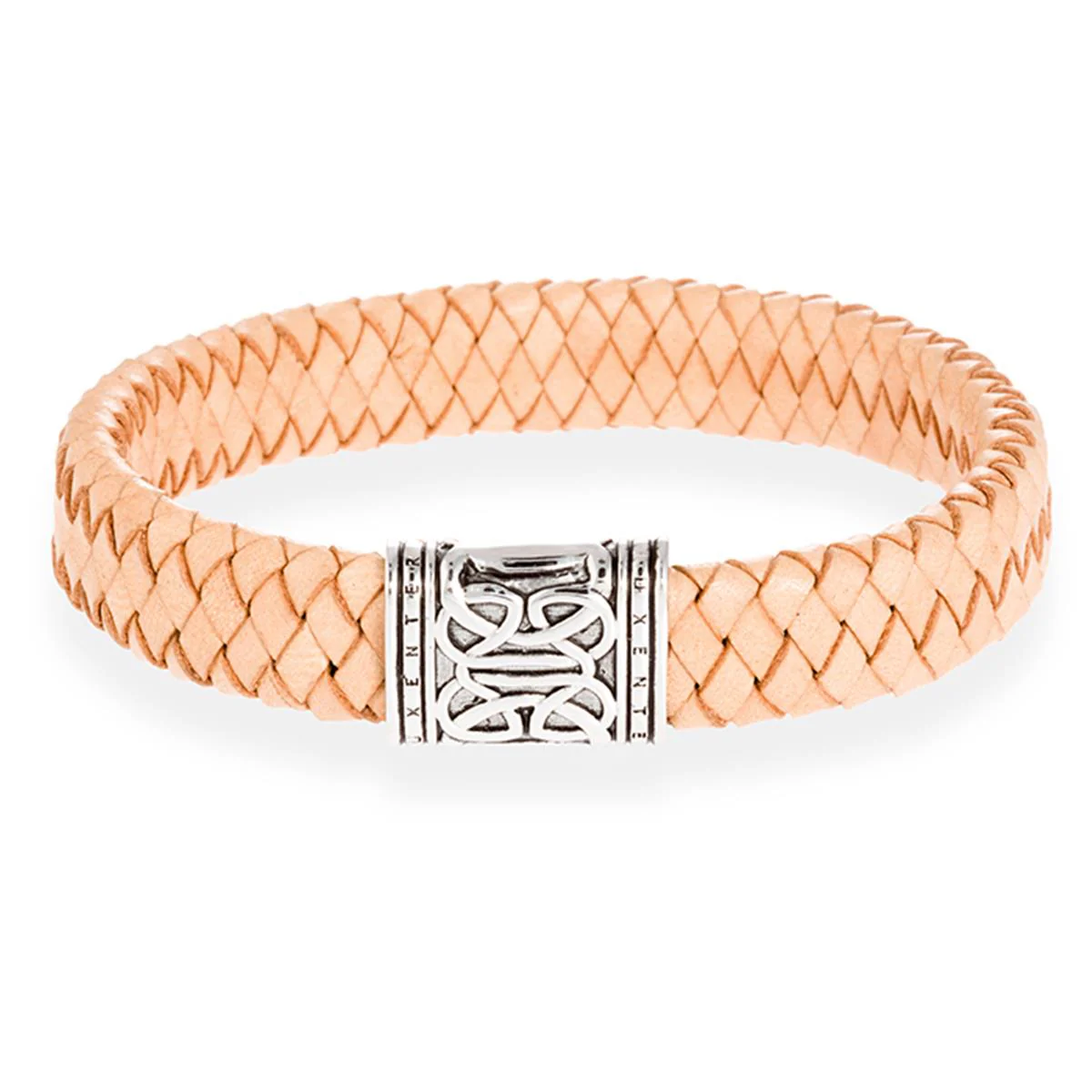 Pulsera Alejo acabado en Rodio - Alejo MARRON