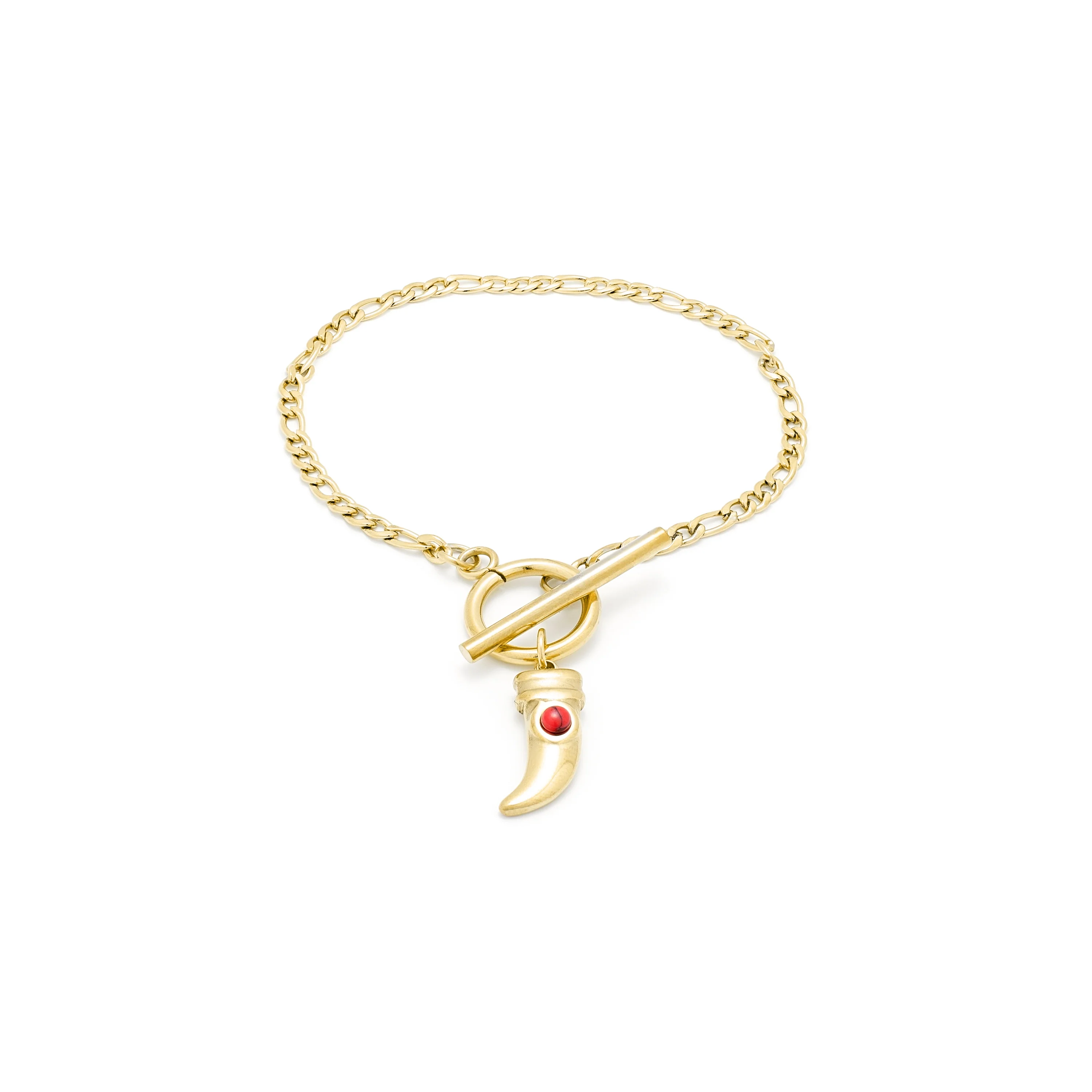 Pulsera de Coral acabada en oro amarillo 18K- Almia