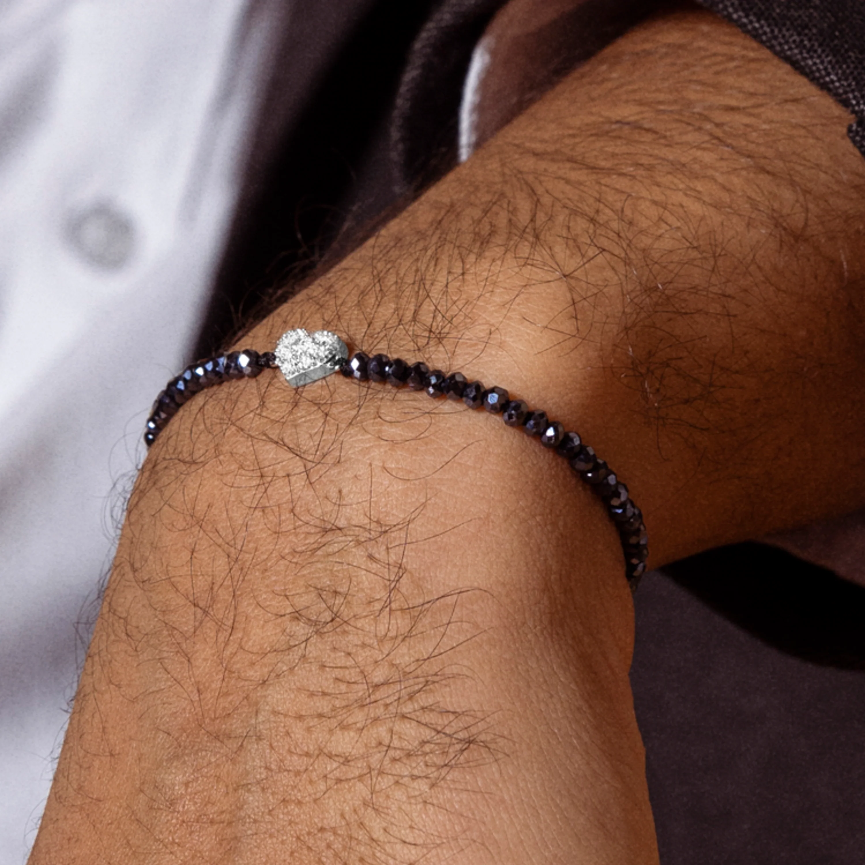 Pulsera de Plata de Ley 925 con Circonita Brillante acabada en rodio - Amor - Image 3