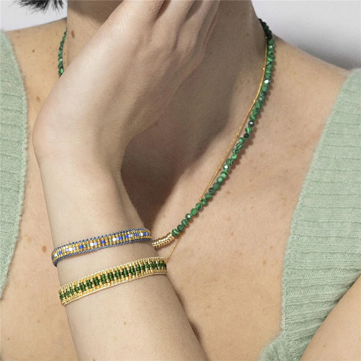 Pulsera Amris acabada en Oro amarillo de 18kts - Amris MULTICOLOR - Image 3
