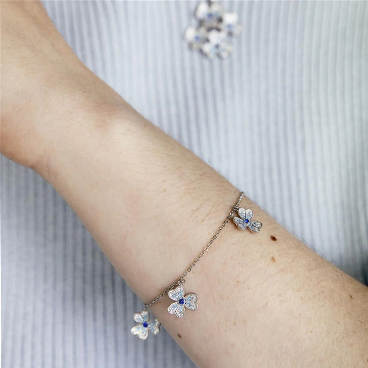 Pulsera Ananda Plata De Ley 925 - Ananda AZUL - Image 5