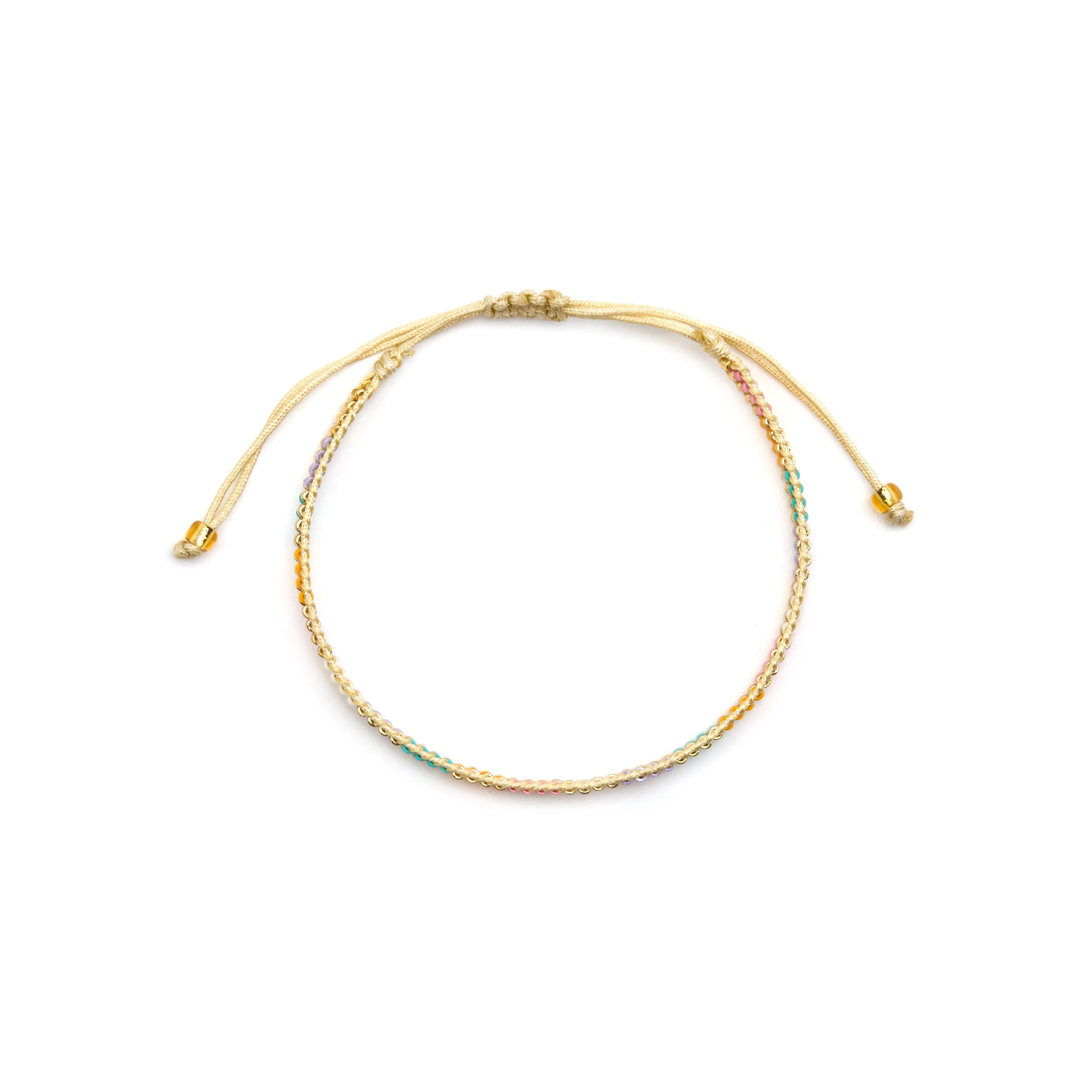 Pulsera con Cristal Multicolor acabado oro 18k - Anlako - Image 3