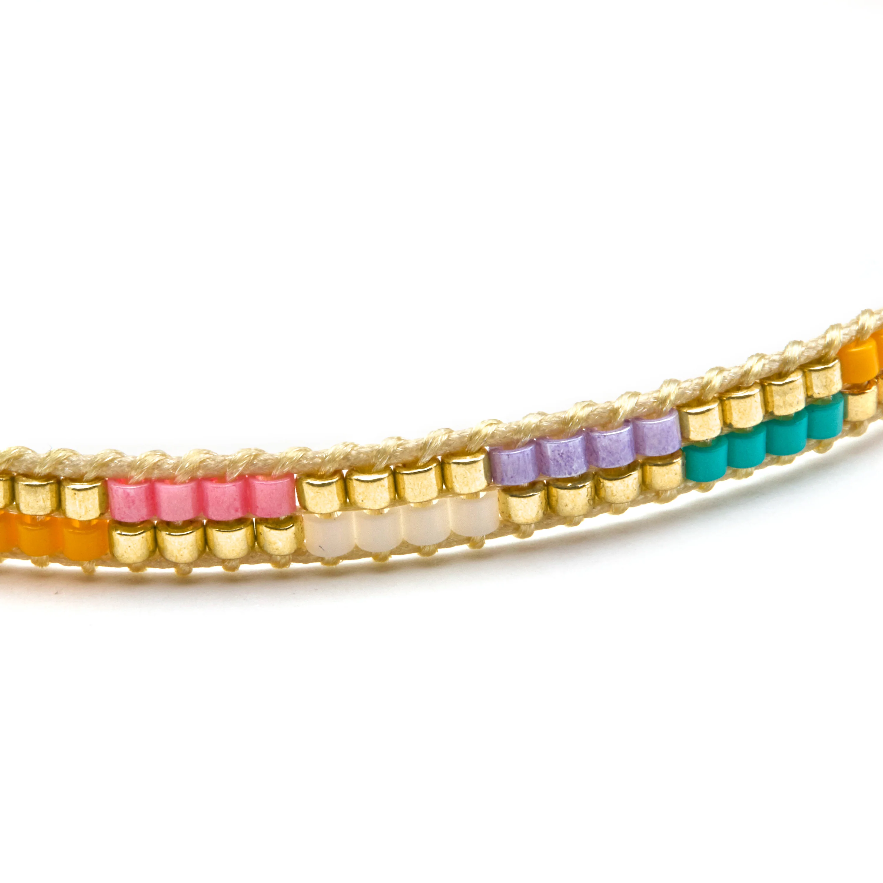 Pulsera con Cristal Multicolor acabado oro 18k - Anlako - Image 5