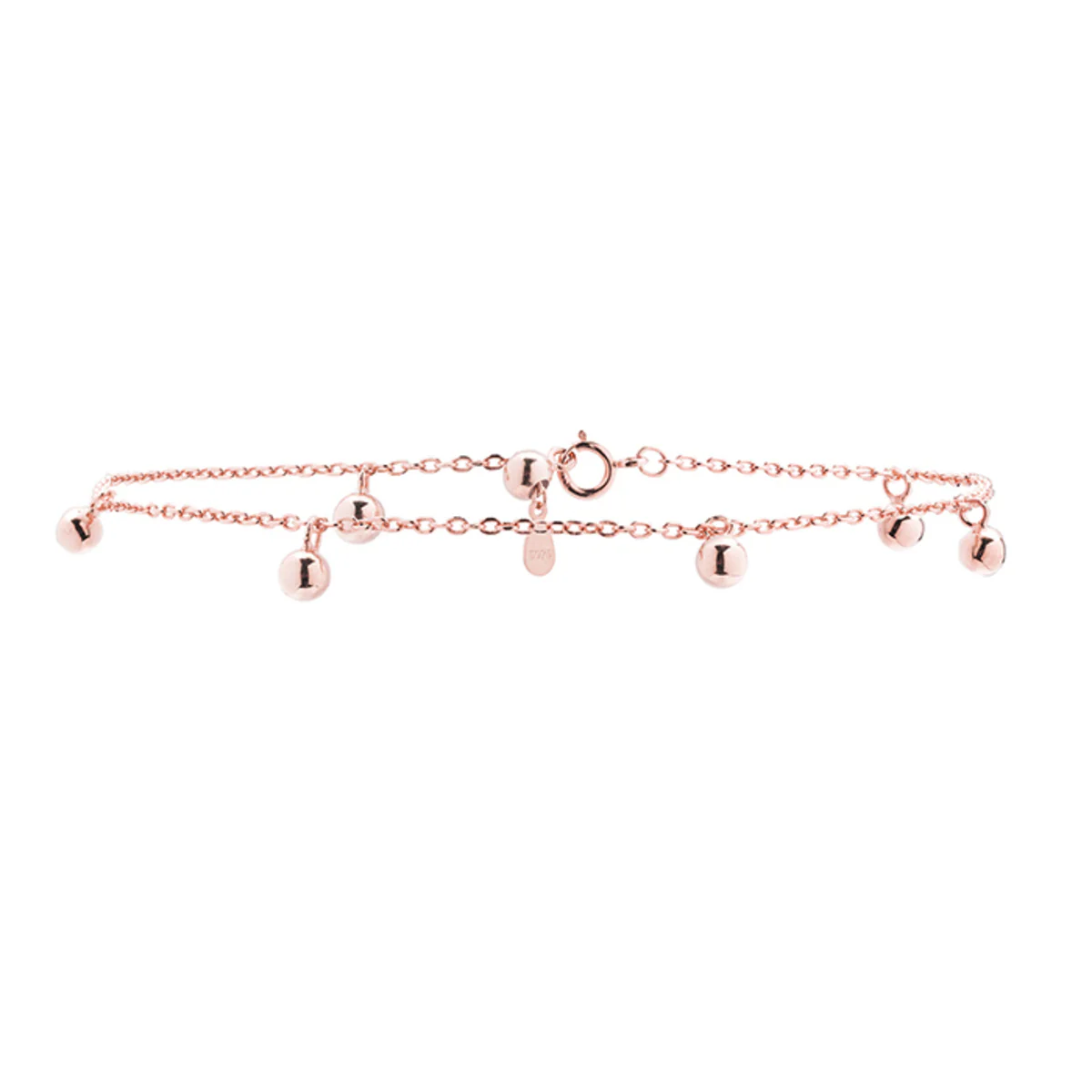 Tobillera Anncar Plata De Ley 925 - Anncar ROSA