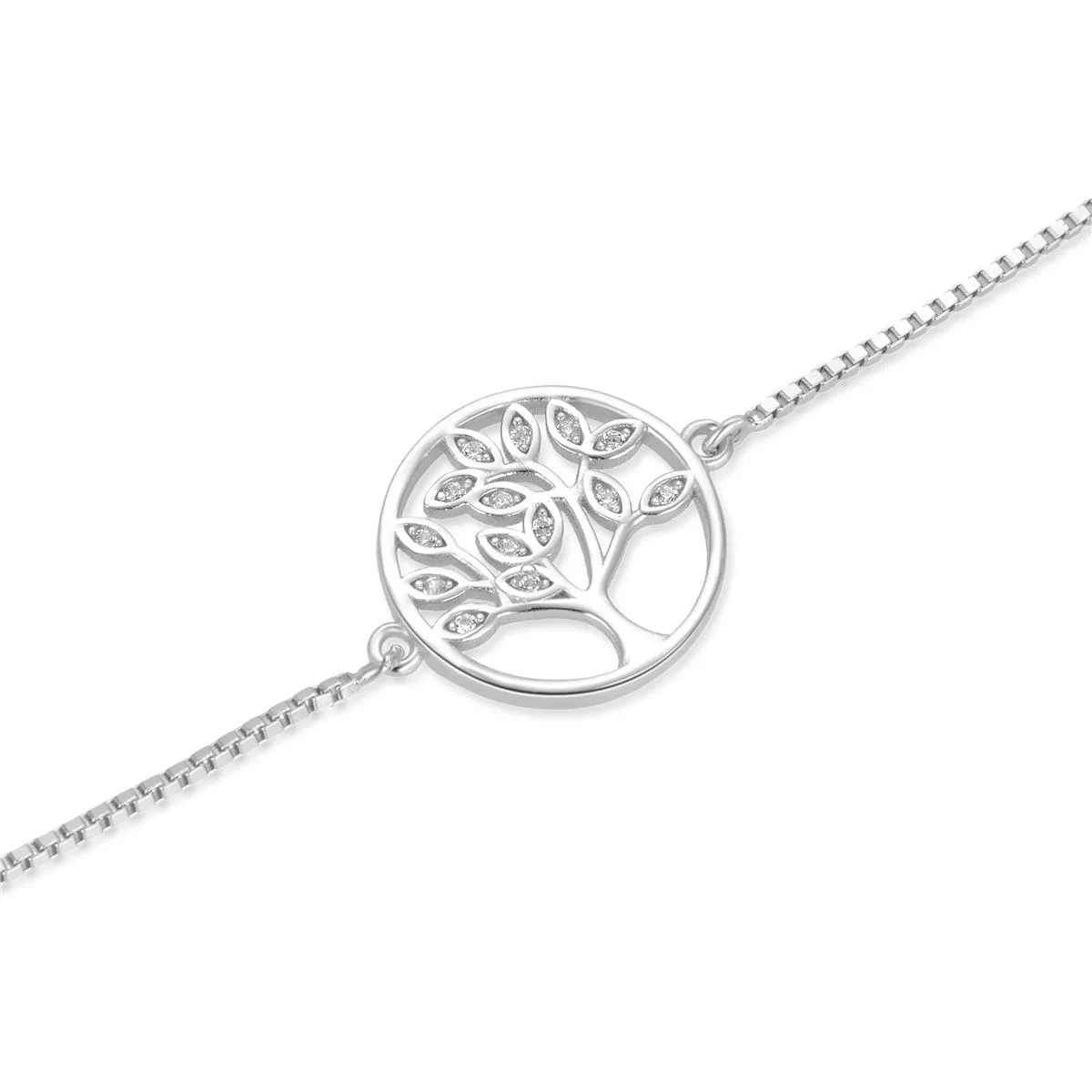 Pulsera Arbol Vida Plata De Ley 925 - Arbol Vida BLANCO - Image 3