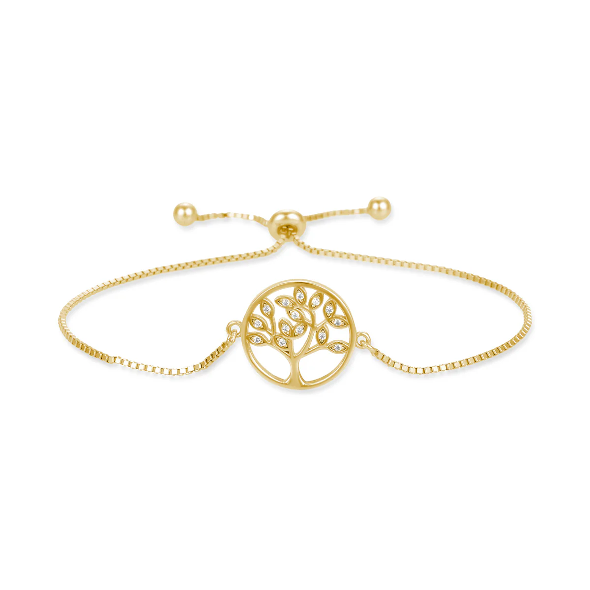 Pulsera Arbol Vida Plata De Ley 925 - Arbol Vida BLANCO