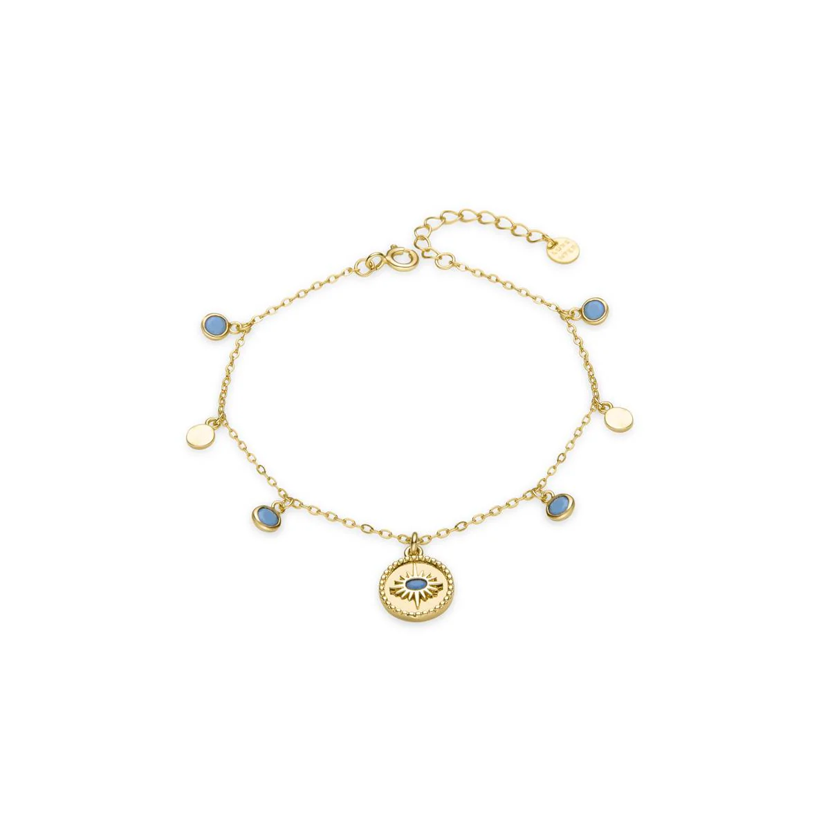 Pulsera Arleo Plata De Ley 925 - Arleo AZUL