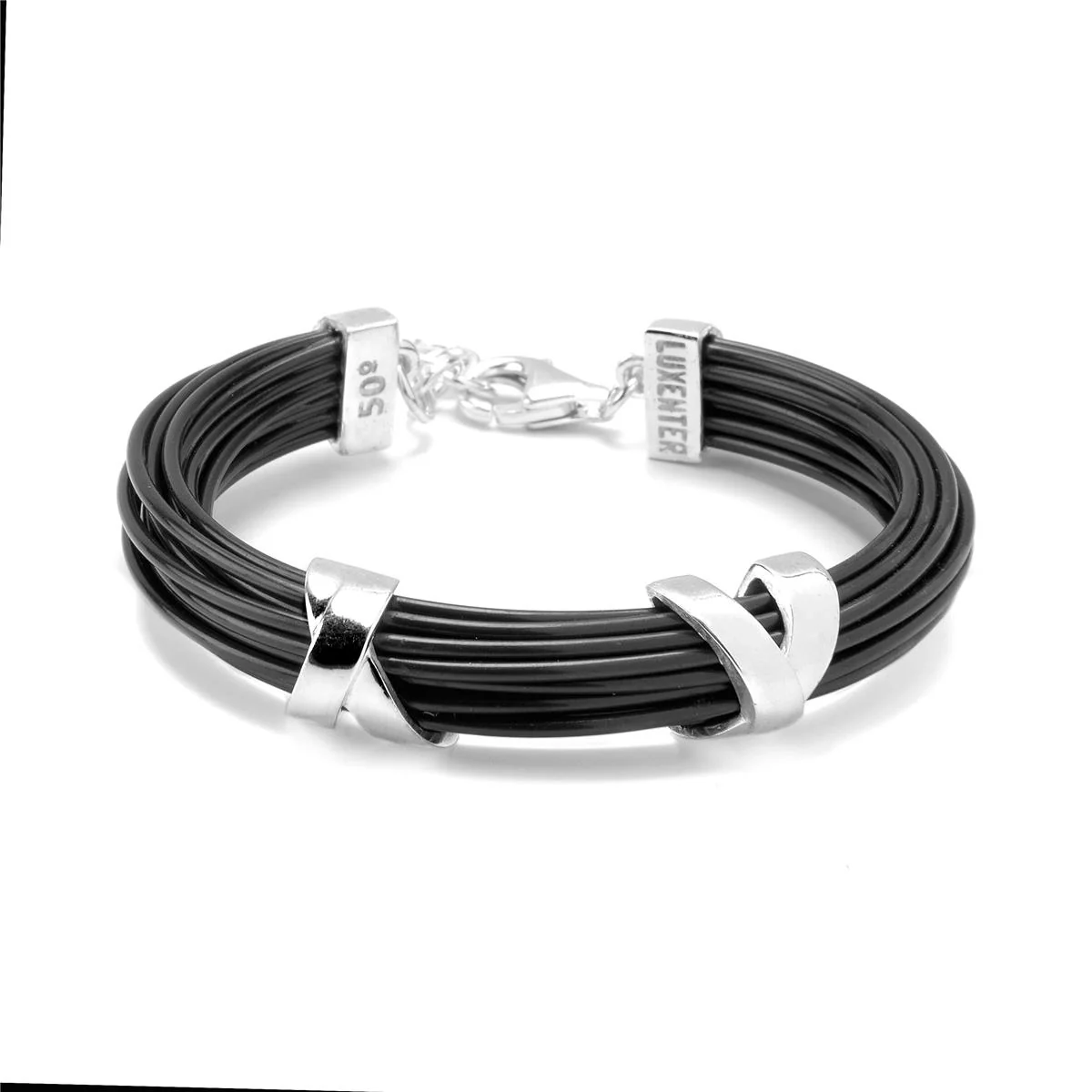 Pulsera Ashia Plata De Ley 925 - Ashia NEGRO