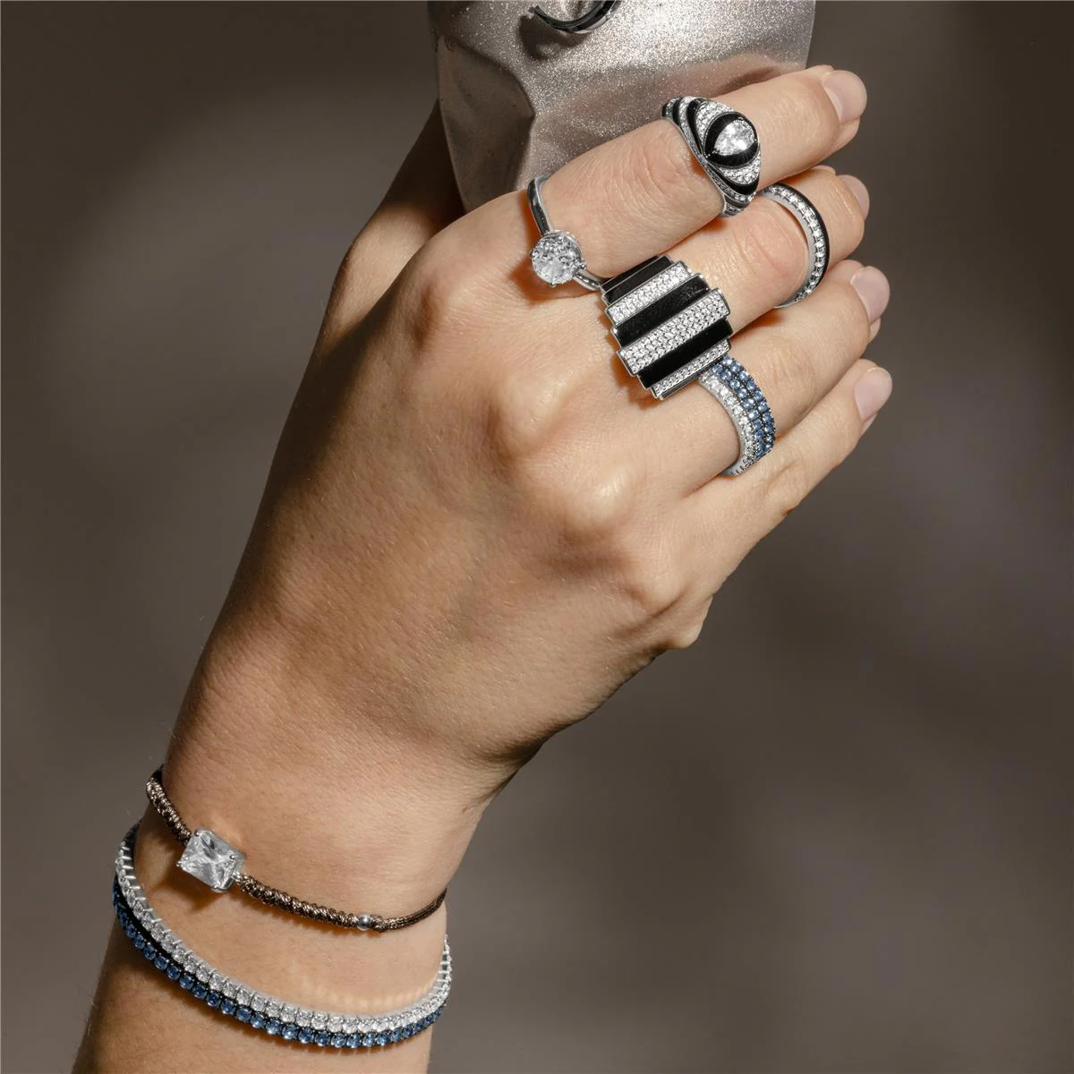 Pulsera Asju Plata de Ley 925 - Asju BLANCO - Image 3