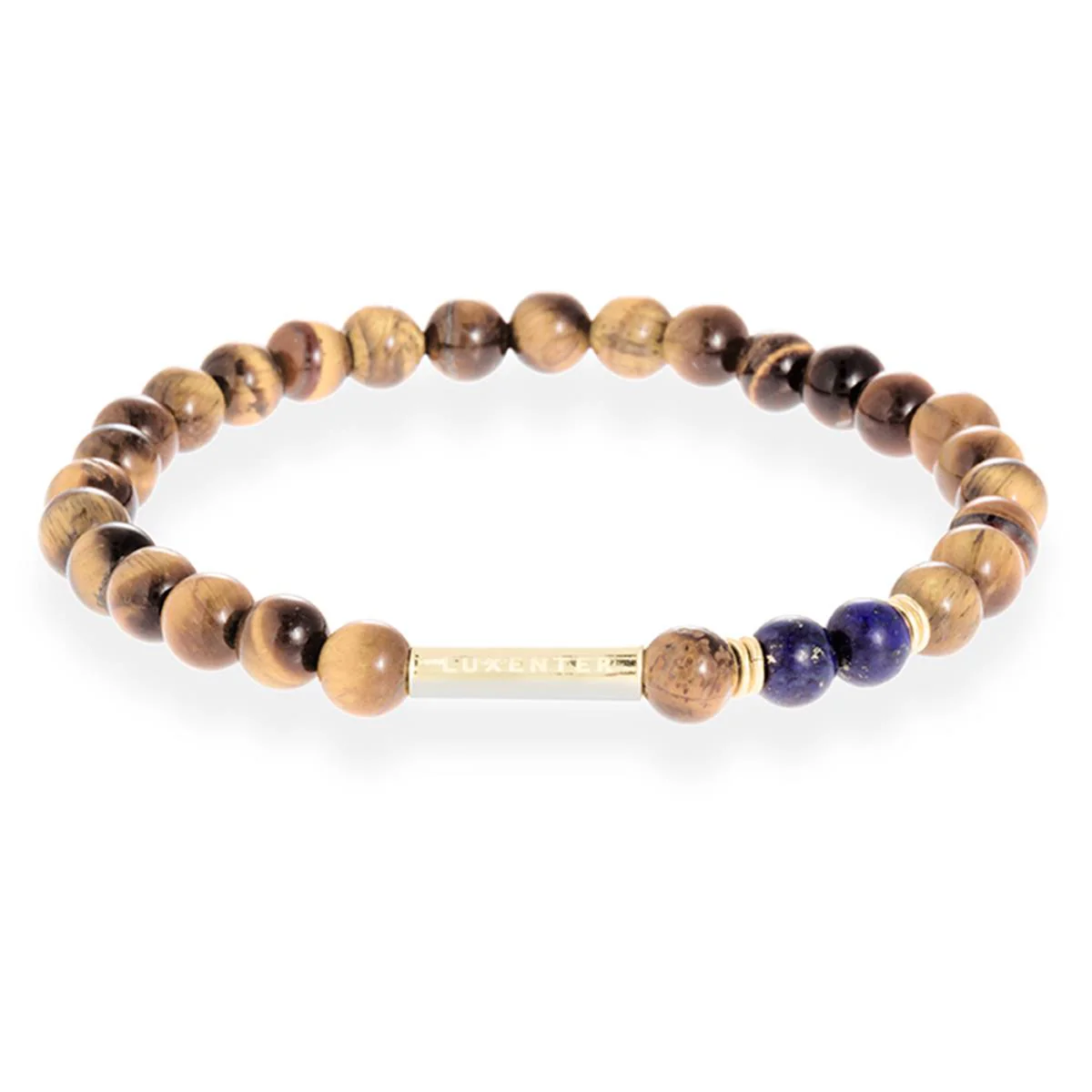 Pulsera Atlas acabado en Oro Amarillo de 18 Kts - Atlas MARRON