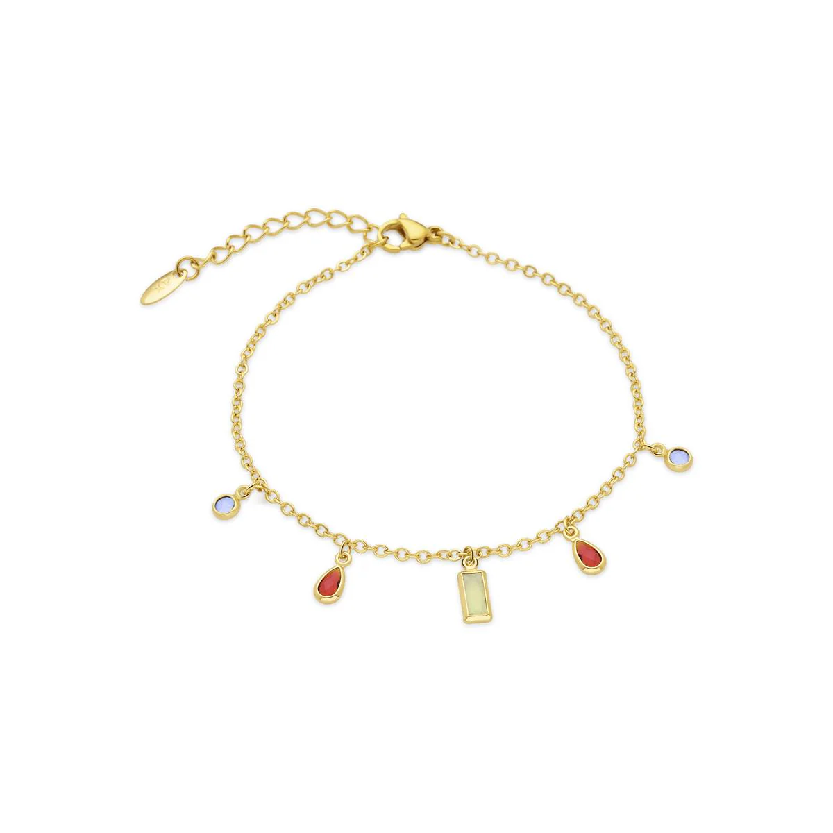 Pulsera Ayisha acabado oro amarillo 18k - Ayisha MULTICOLOR