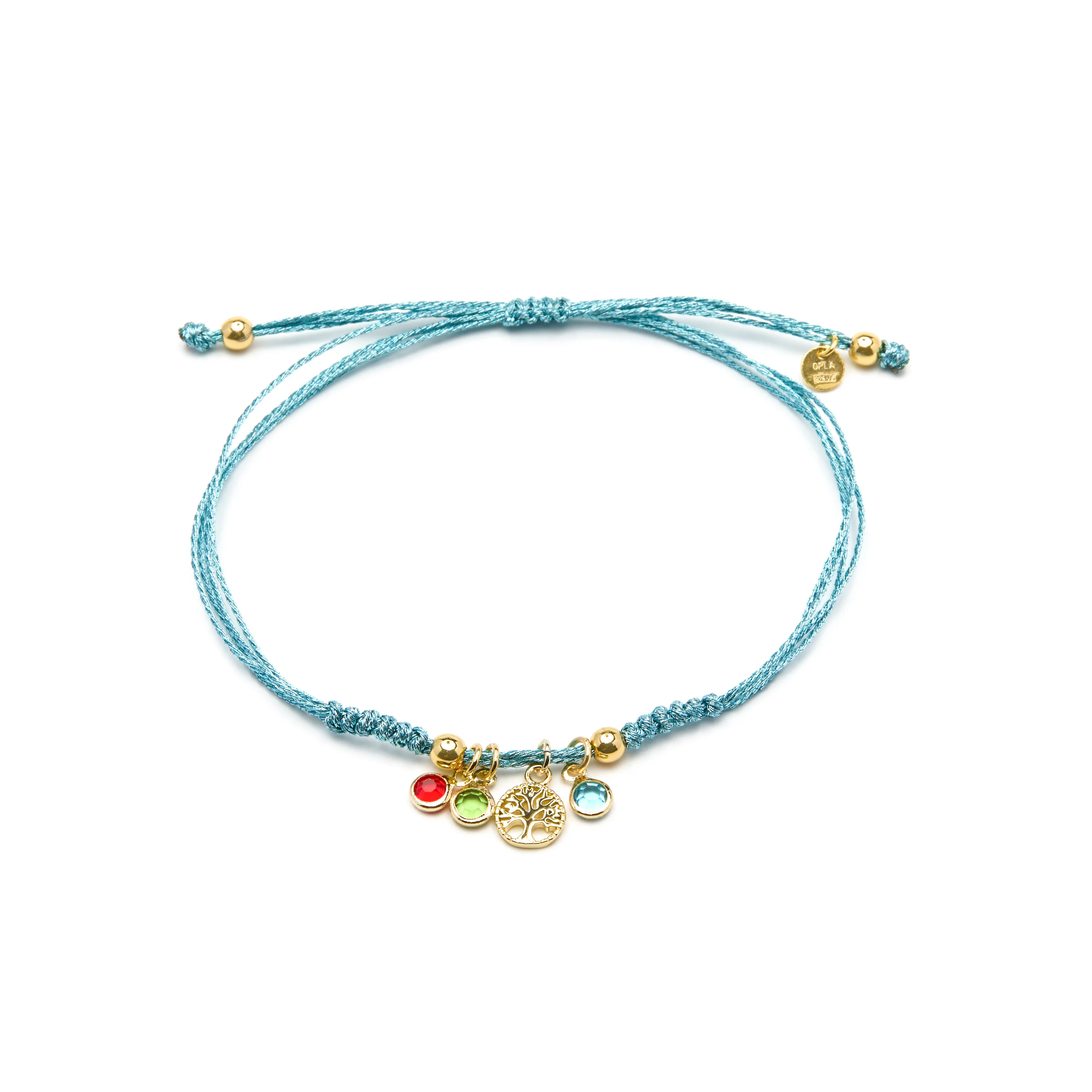 Pulsera de Plata de Ley 925 y Circonita Multicolor acabado oro amarillo de 18k - Balal - Image 3