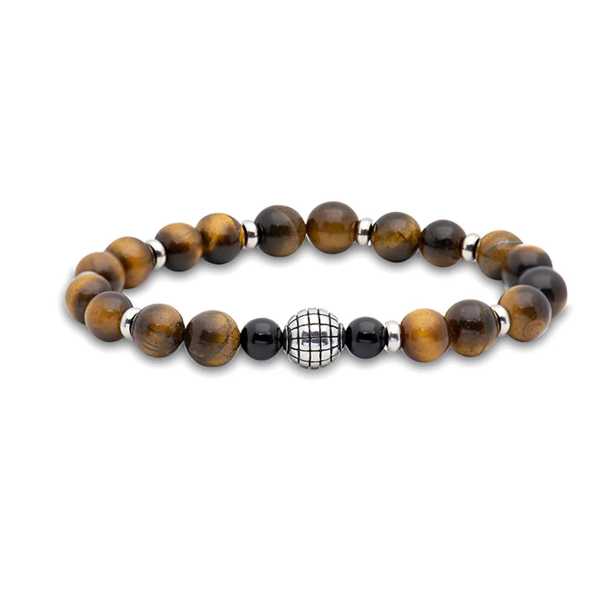Pulsera Berbur acabado en Rodio - Berbur MARRON