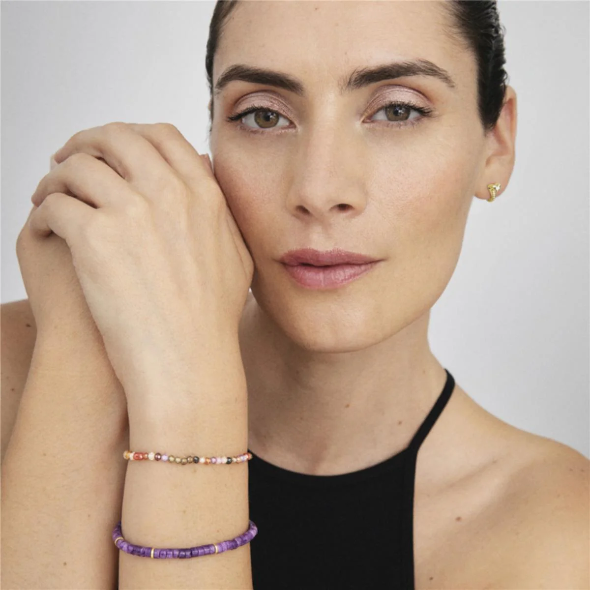 Pulsera Berian acabado en oro amarillo - Berian MORADO - Image 2