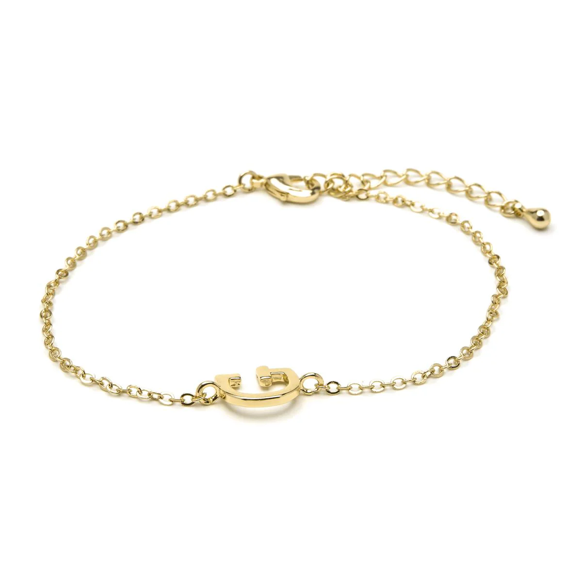Pulsera Alphabet acabado oro 18k - C AMARILLO