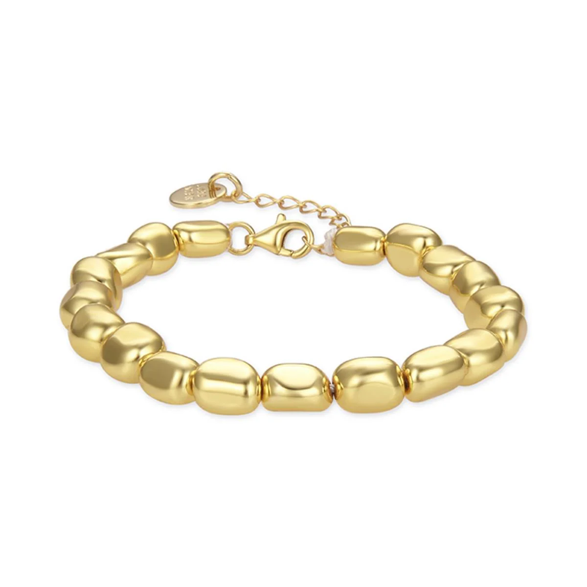 Pulsera Caspil Hematite y Baño de Oro amarillo - Caspil AMARILLO