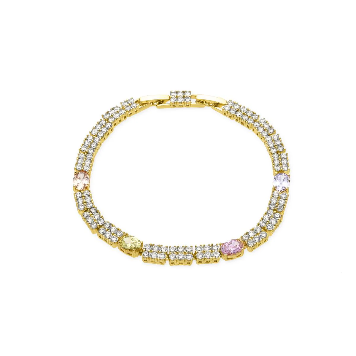 Pulsera Cawa acabado oro 18k - Cawa MULTICOLOR