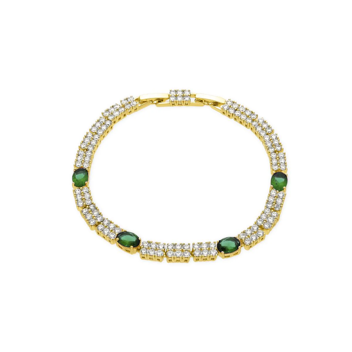 Pulsera Cawa acabado oro 18k - Cawa VERDE