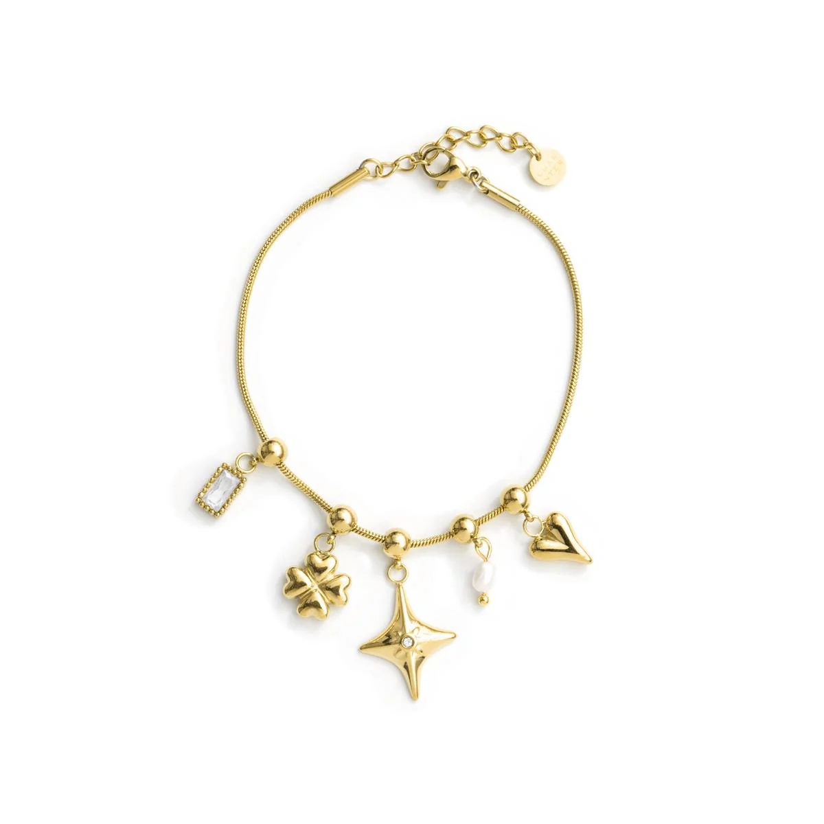 Pulsera de Circonita Brillante acabado en oro amarillo de 18k - Radlo - Image 3