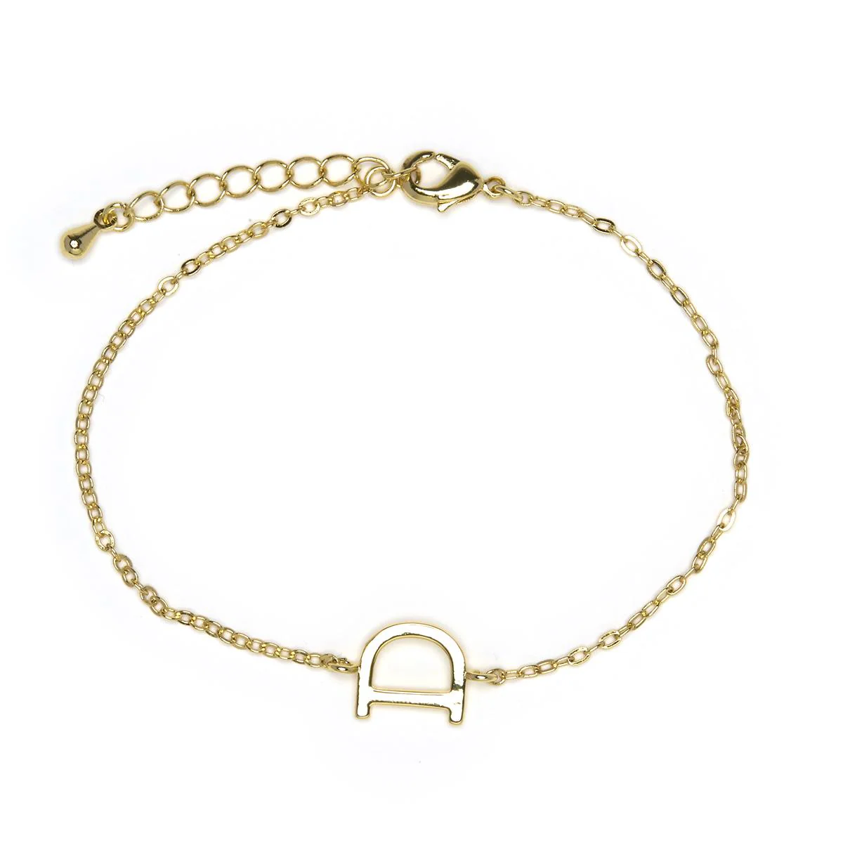 Pulsera Alphabet acabado oro 18k - D AMARILLO - Image 2