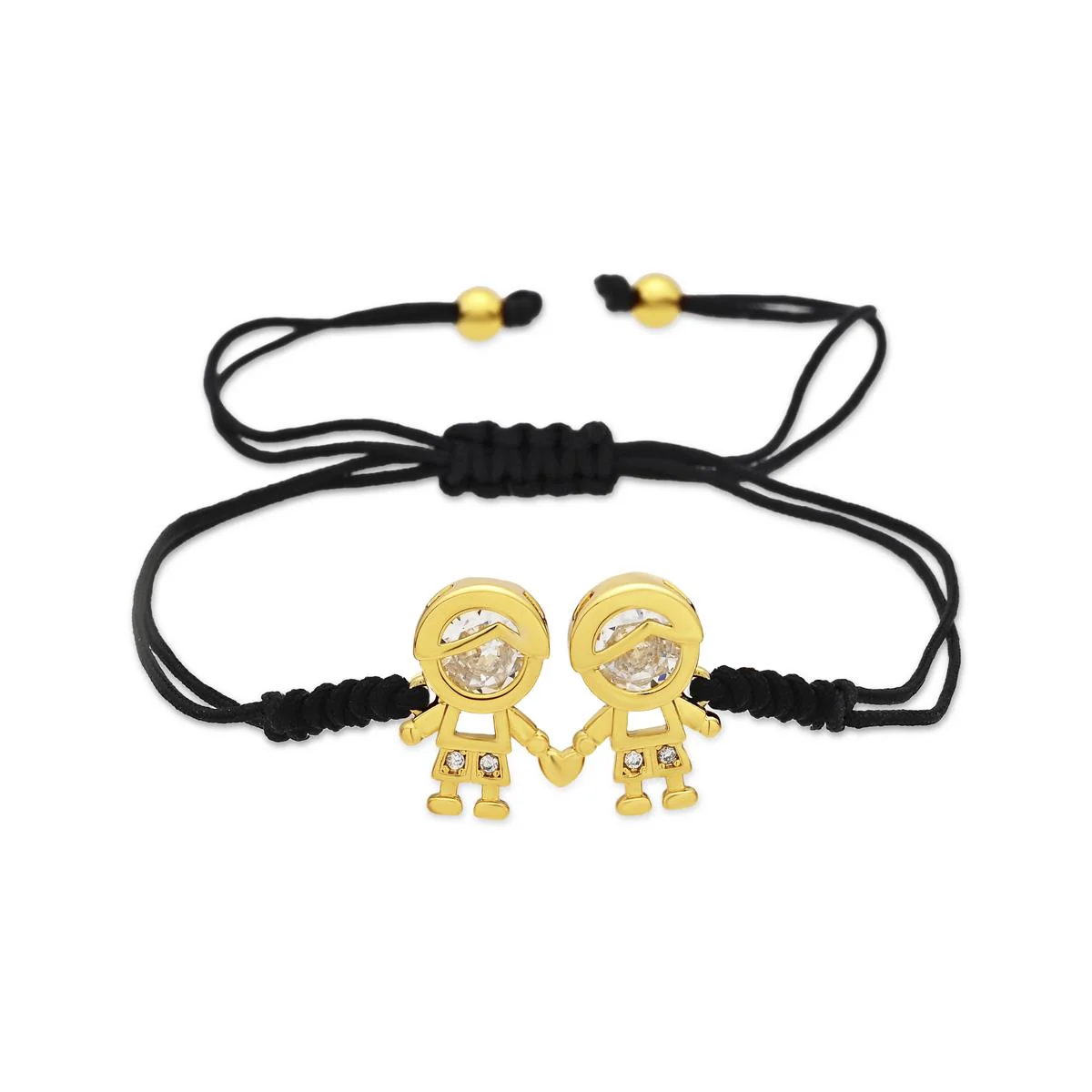 Pulsera de Circonita Brillante acabado en oro amarillo de 18k - Boys