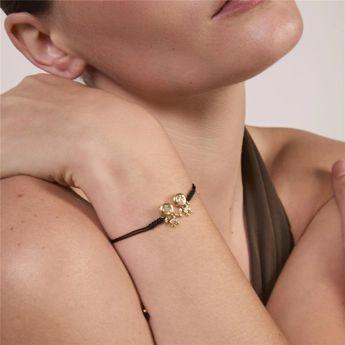 Pulsera de Circonita Brillante acabado en oro amarillo de 18k - Boys - Image 2