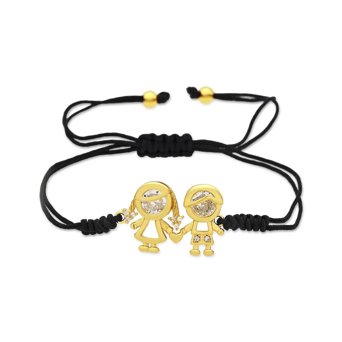 Pulsera de Circonita Brillante acabado en oro amarillo de 18k - Children
