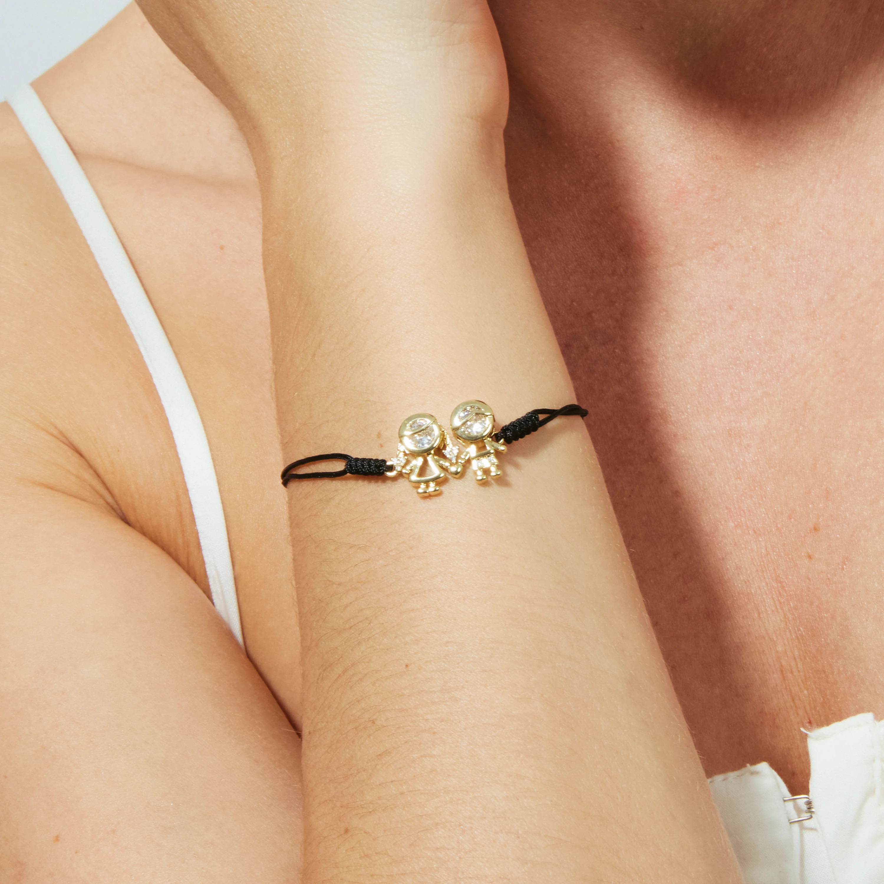Pulsera de Circonita Brillante acabado en oro amarillo de 18k - Children - Image 6