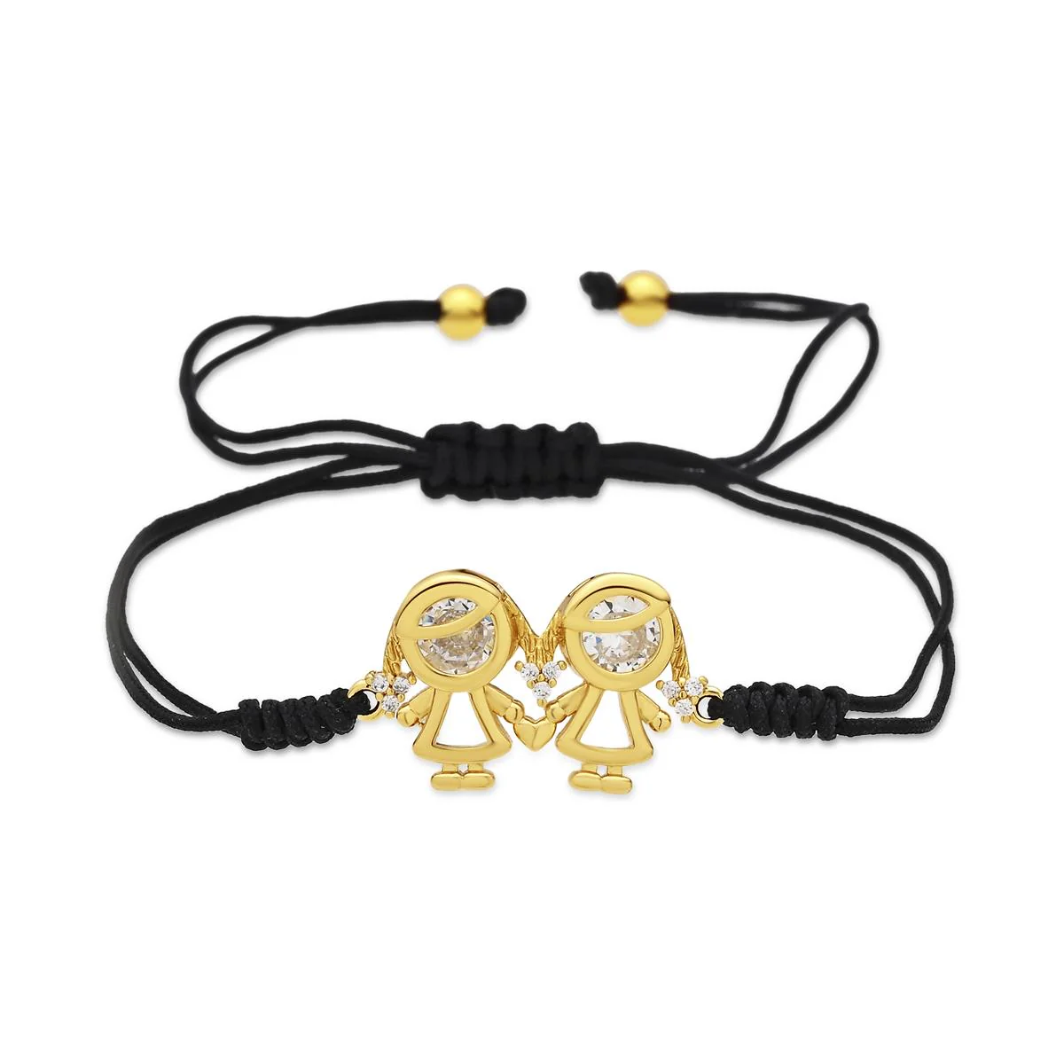 Pulsera de Circonita Brillante acabado en oro amarillo de 18k - Girls