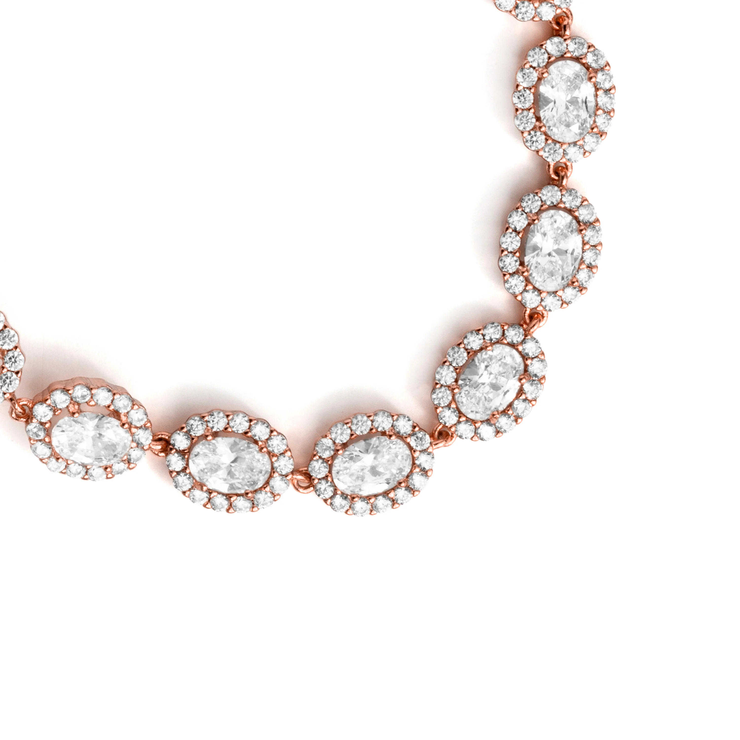 Pulsera de Circonita Brillante acabado en oro rosa de 18k - Zarane - Image 5