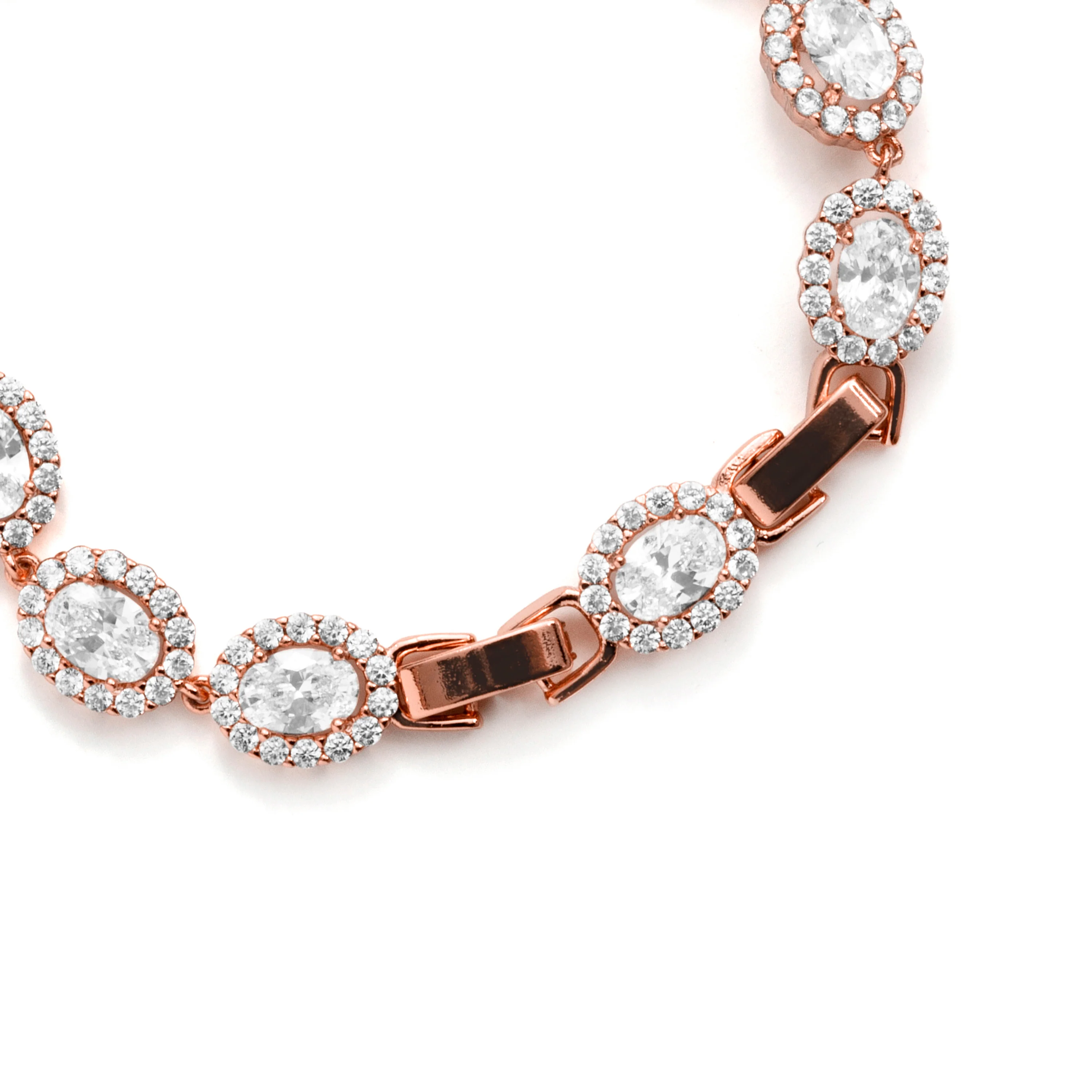 Pulsera de Circonita Brillante acabado en oro rosa de 18k - Zarane - Image 7
